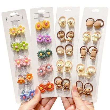 Cute Elastic Hair Ties for Babies & Girls | 100 Pcs Accessory Pack