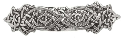 Mullingar Pewter Kells Barrette Hair Clip With Celtic Design