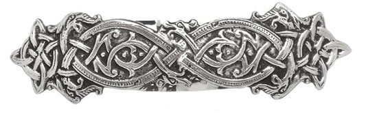Mullingar Pewter Kells Barrette Hair Clip With Celtic Design