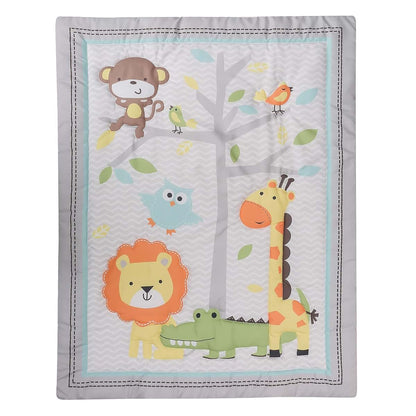 Forest Animal Nursery Crib Bedding Set for Baby Cot