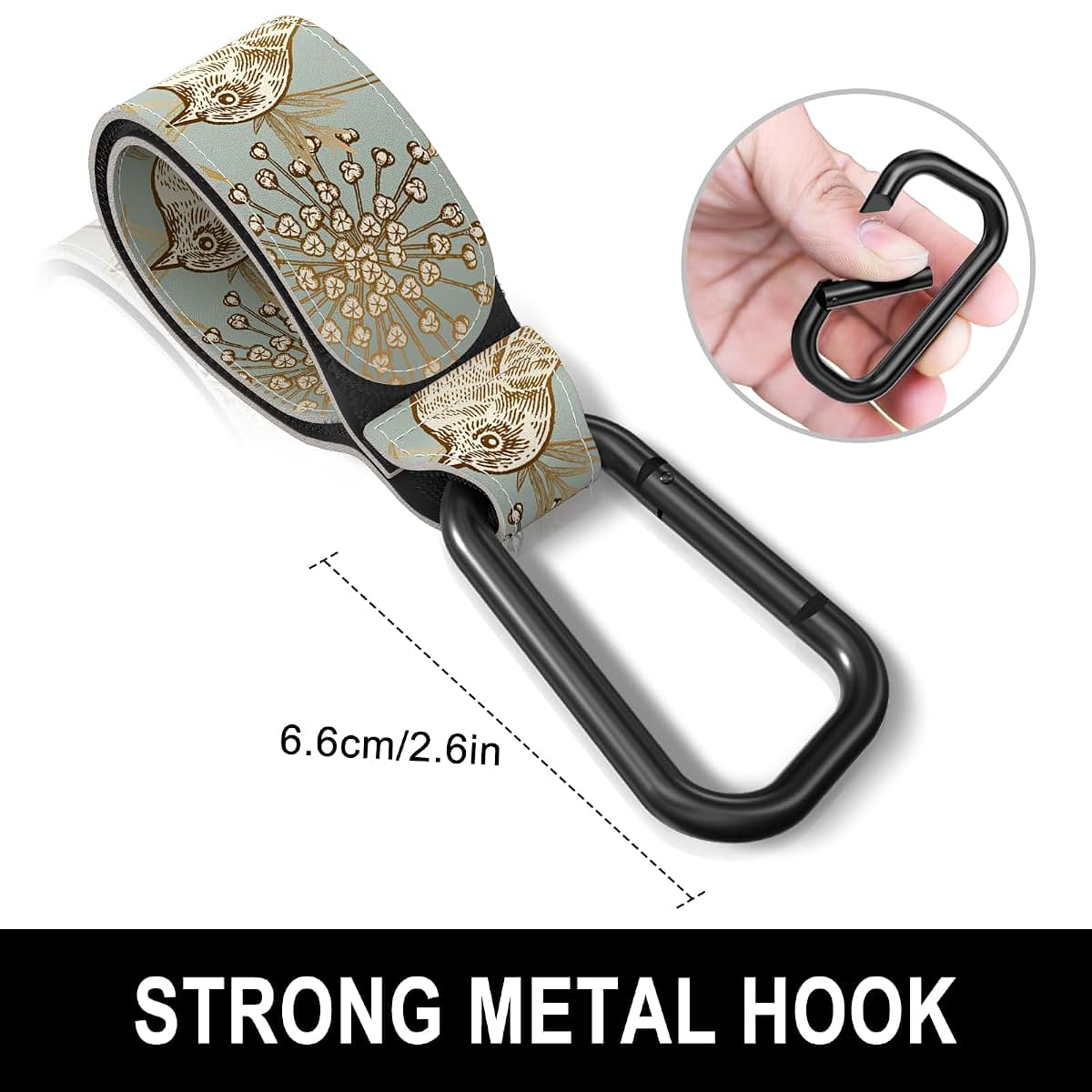 Gukeniu Universal Stroller Hooks for Hanging Bags - 2 Pack