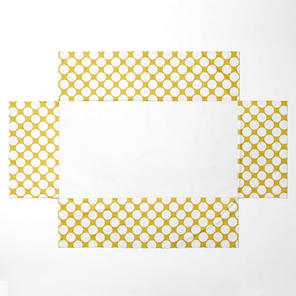 Bacati - Mix N Match Large Dots Crib/Toddler Bed Skirt Dust Ruffle (Yellow)