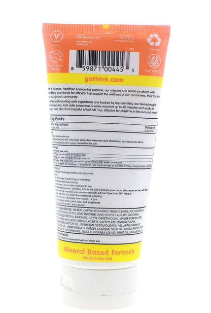Thinksport Kids Sunscreen SPF 50 for Outdoor Activities, 6 Ounce