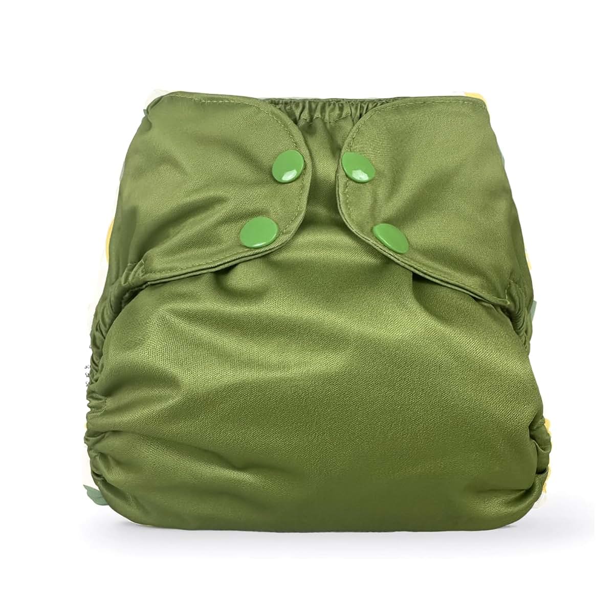 BISENKID Waterproof Cloth Diaper Cover & Reusable Swim Diaper, Size 2 (18-35 lbs), Green