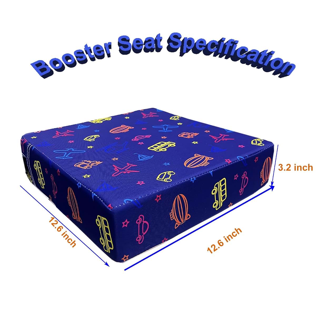 BabyOneStop Toddler Booster Seat with Double Straps and Non-Slip Bottom