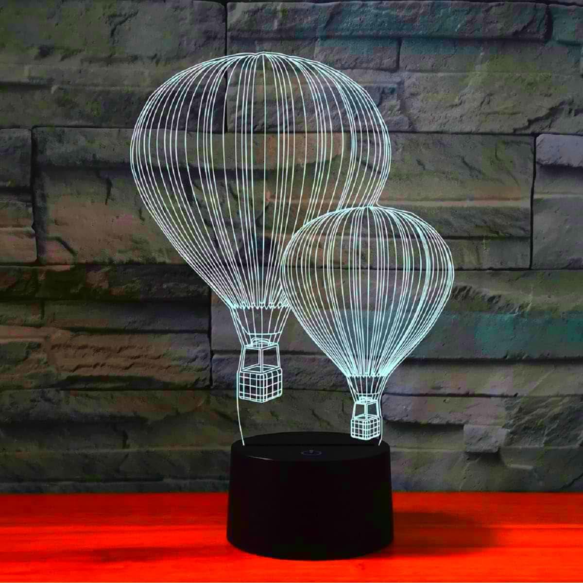 Jinnwell 3D Hot Air Balloon LED Night Light With 16 Color Changing Base (photo 3)