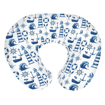 BabyOneStop Nautical Nursing Pillow Cover for U-Shaped Support Pillows