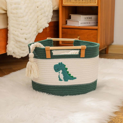 Qingdaoyoubeiershagnmaoyouxiangognsi Cotton Rope Basket