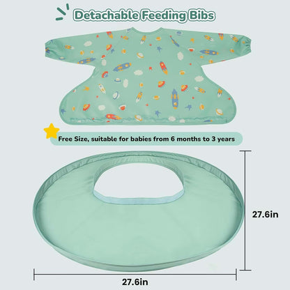 Universal Food Catcher Bib Set for Baby High Chairs