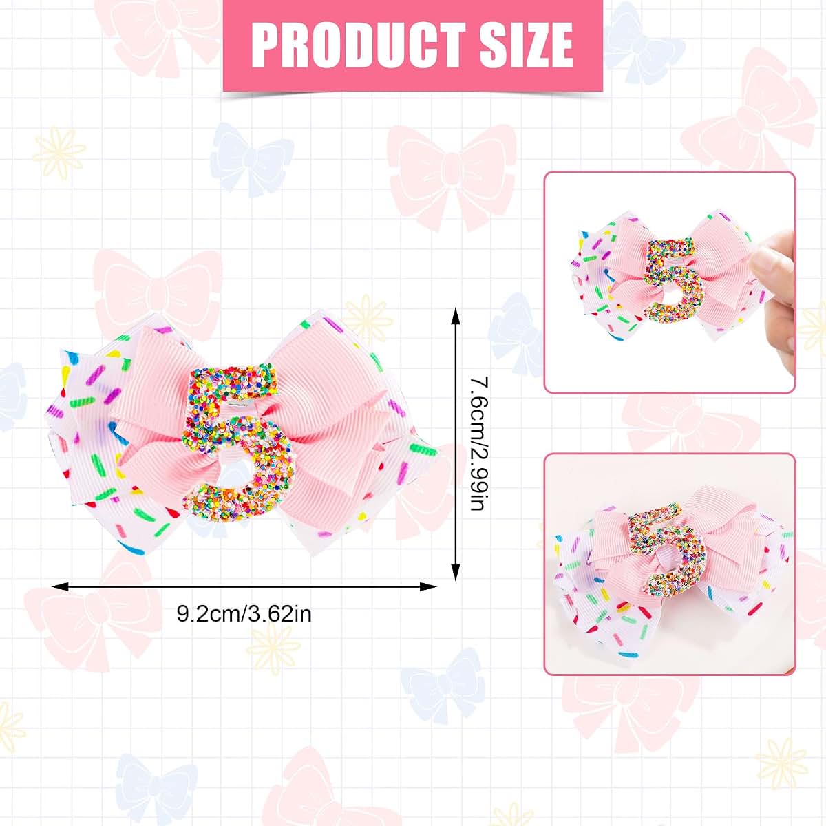 Pink Bow Hair Accessory Headband for Baby Girl Decorations