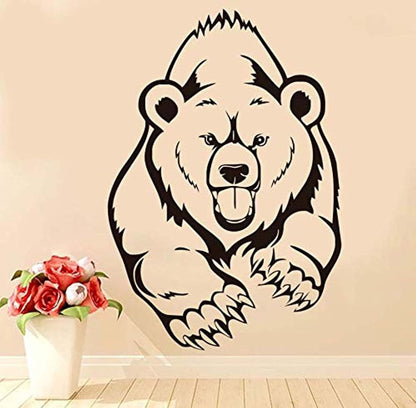 Art Sticker USA Grizzly Bear Wall Decal For Kids Rooms