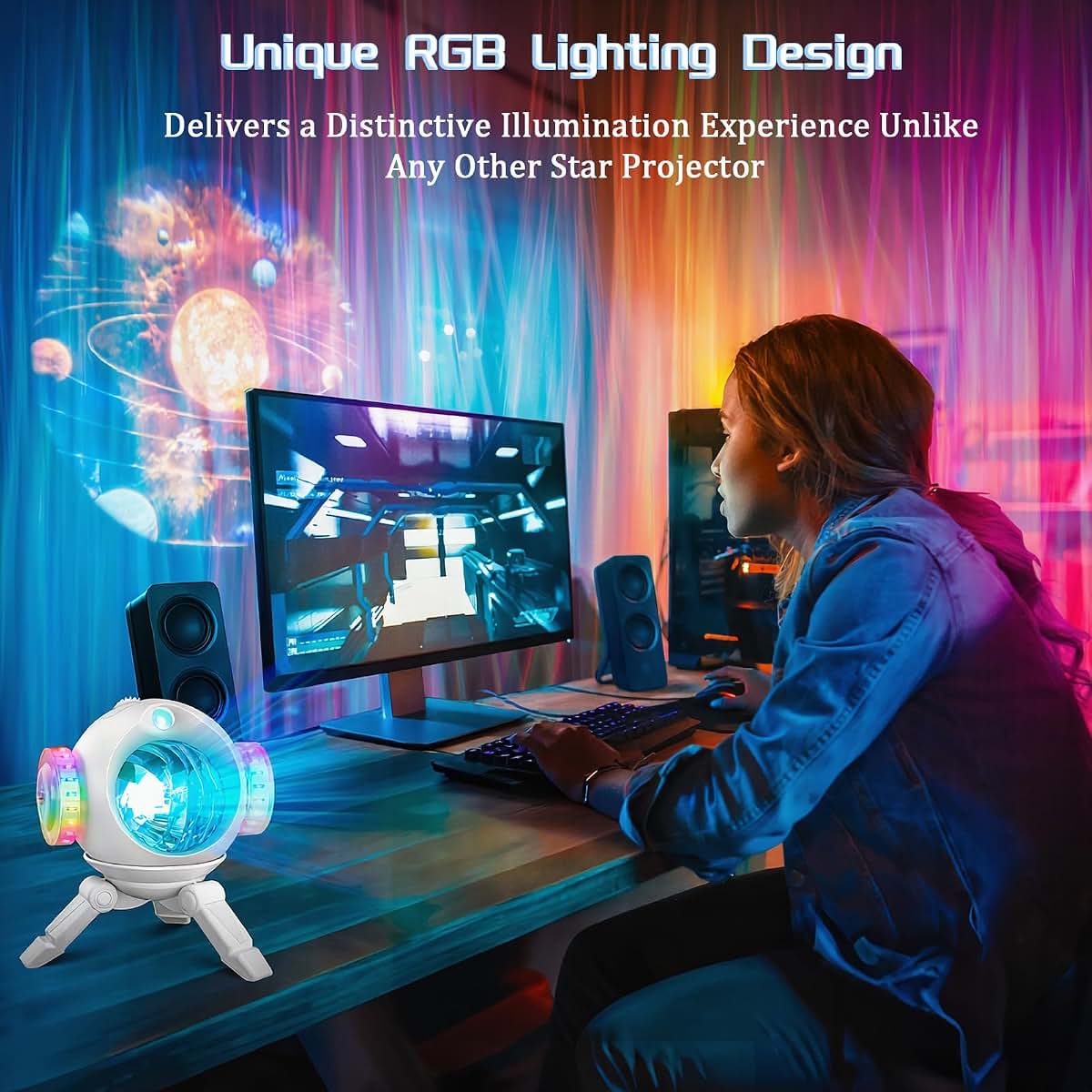 Aurora Projector Lights 4K HD Star Projector With Remote