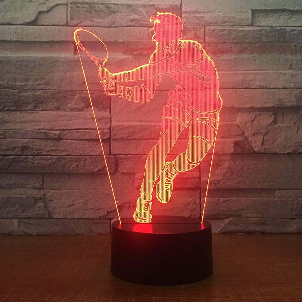 Jinnwell 3D Tennis Night Light With Touch Control (photo 4)