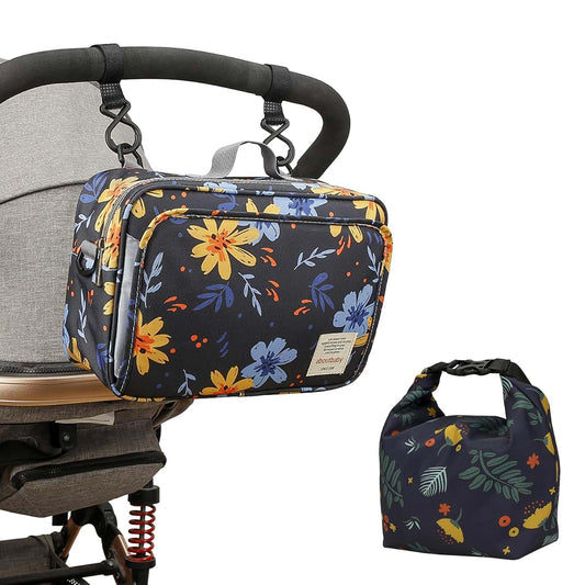 Momigo Baby Diaper Bag Stroller Organizer With Snack Cooler