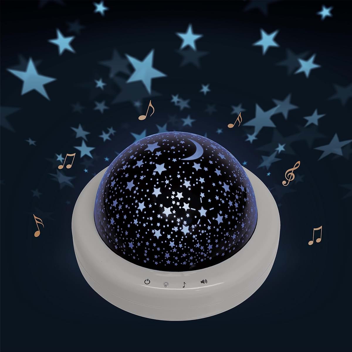 Zadro Star Night Light: LED Starlight Projector and Sound Machine