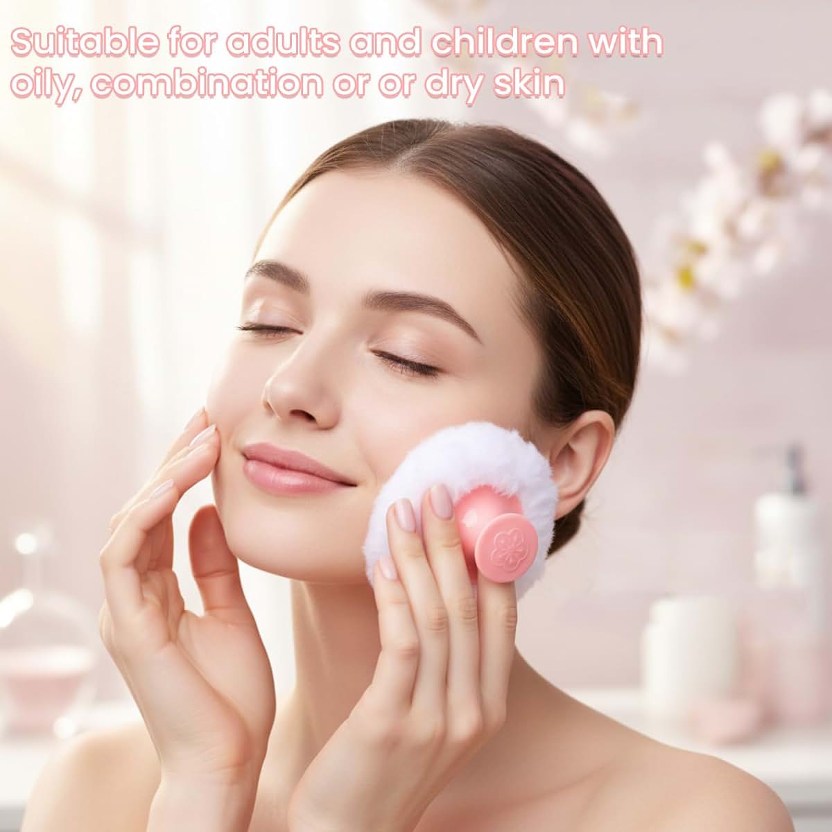 Baby Soft Powder Puff Storage Case for Kids & Adults