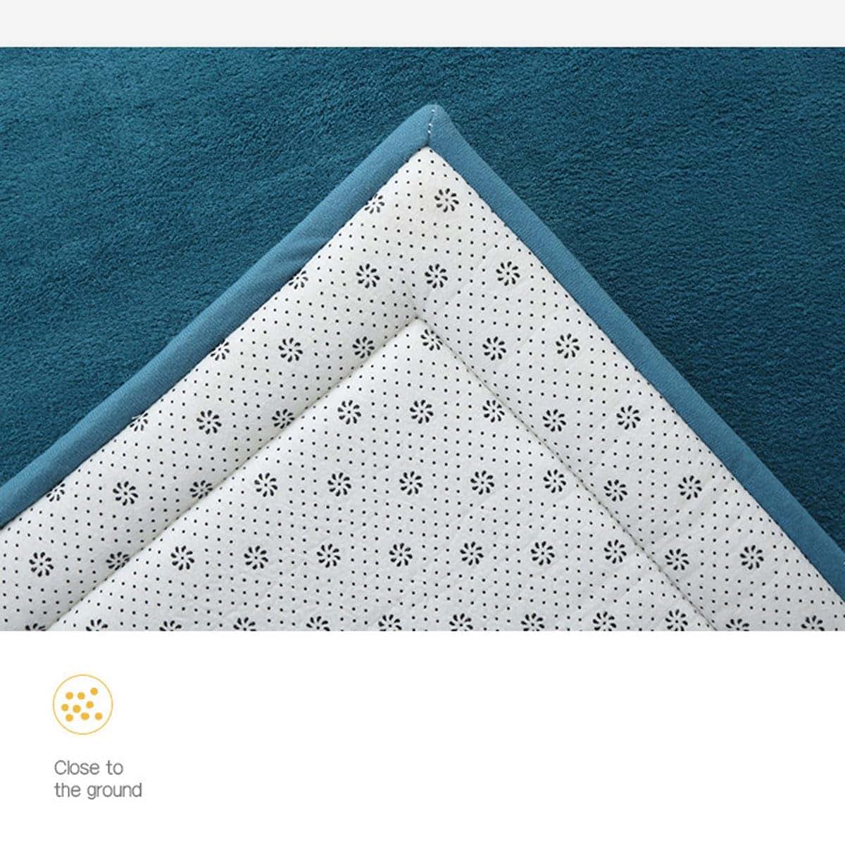 Dmkjdzsw Play Crawling Mat for Nursery, Extra Soft Claret Activity Floor Mat (photo 4)