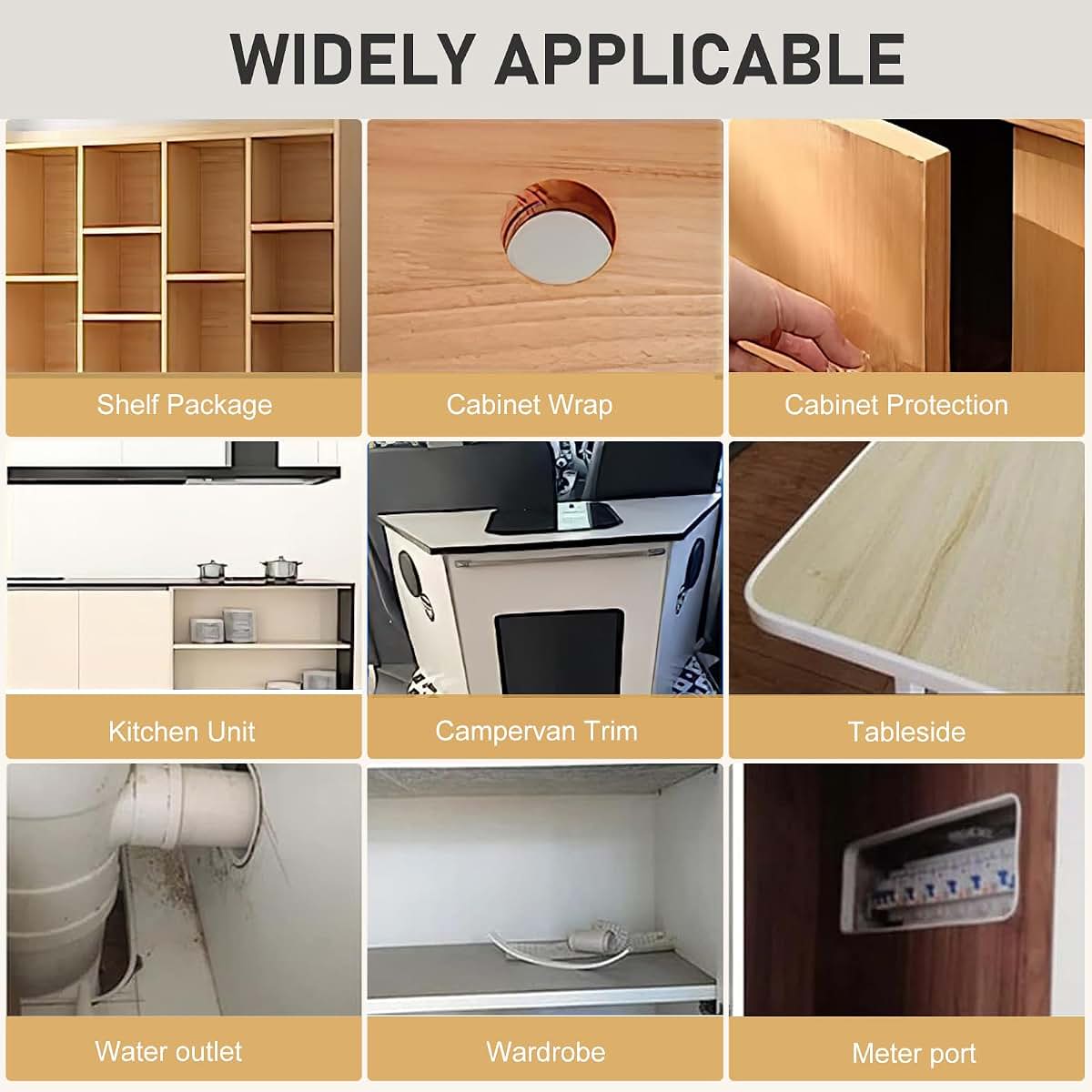 Edge Banding Trim for Furniture Repair - TPE Silicone