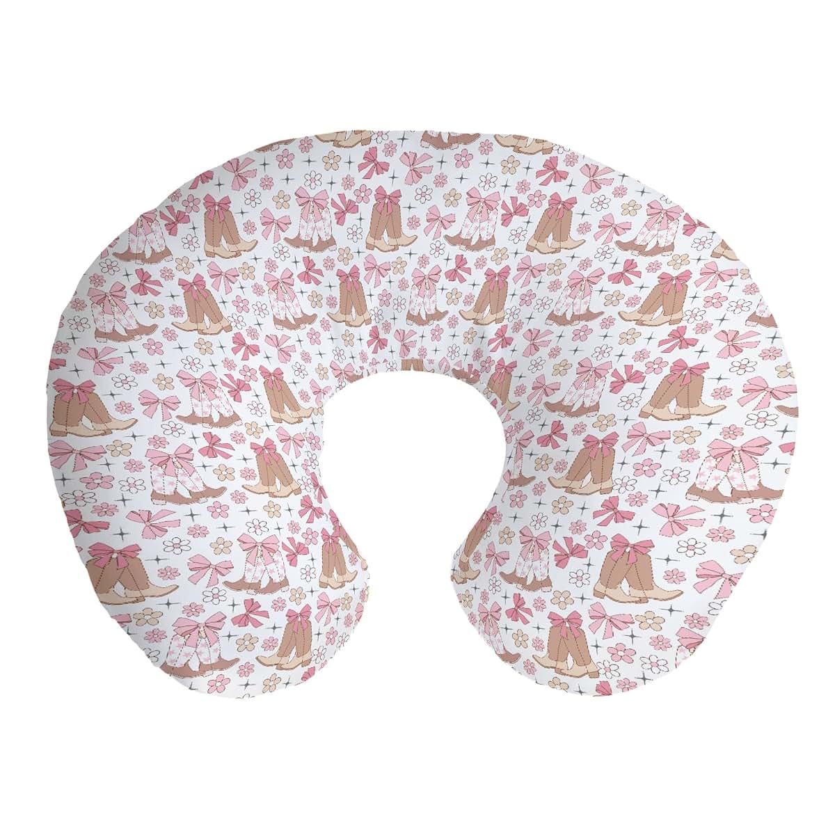 Cstdyfrv Nursing Pillow Cover, Western Cowgirl Print