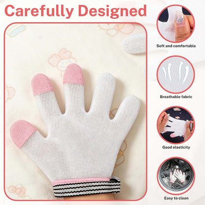 Thumb Guard Gloves for Kids & Baby, Size S (6-12 Months), Cotton-Blend Breathable