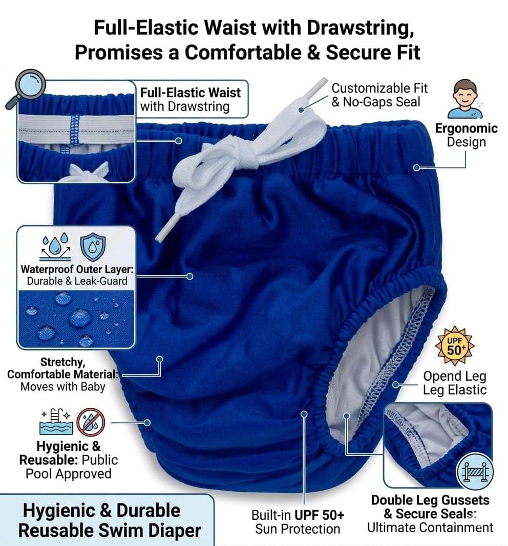 KaWaii Baby Reusable Swim Diapers And Training Pants 3-Pack (photo 3)