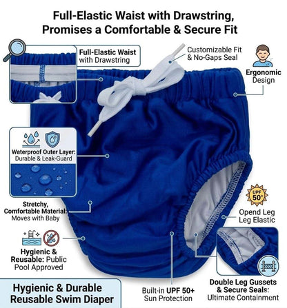 KaWaii Baby Reusable Swim Diapers And Training Pants 3-Pack (photo 3)