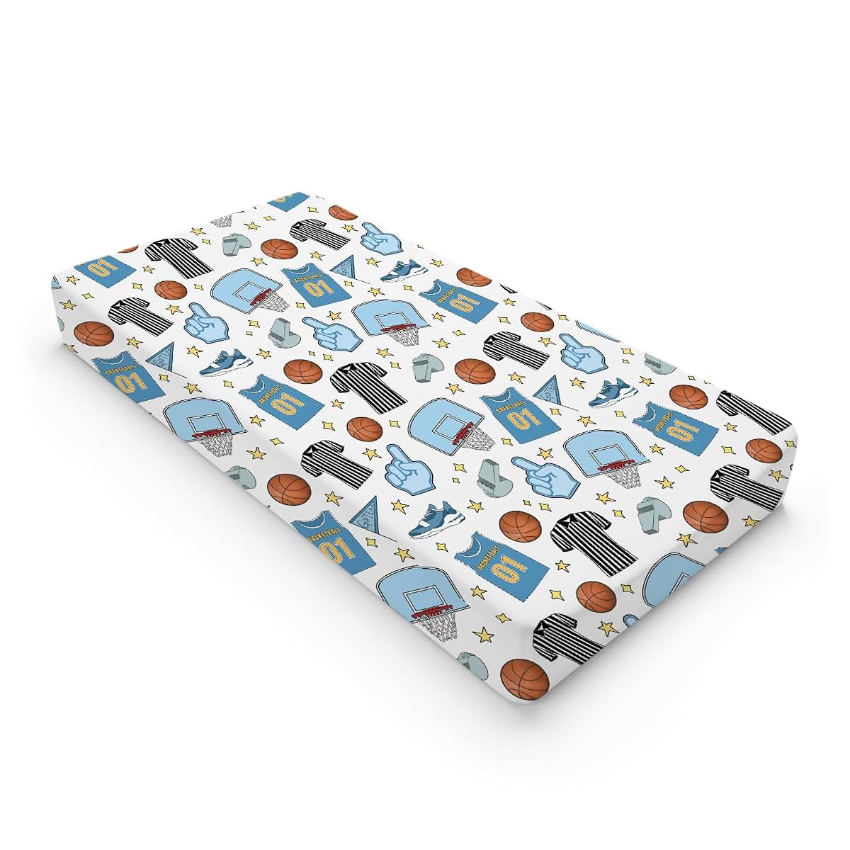 Hwmmbh Basketball Fitted Changing Pad Cover