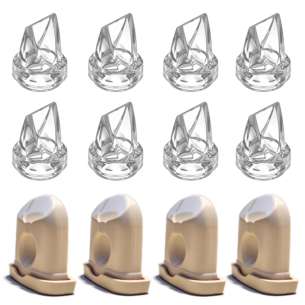 LOZAEVE 12PCS Breast Pump Replacement Parts for eufy S1 Pro/S1/E10/E20 Wearable Pump