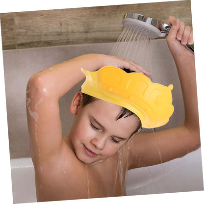 Totority Adjustable Silicone Hair Washing Hat Yellow