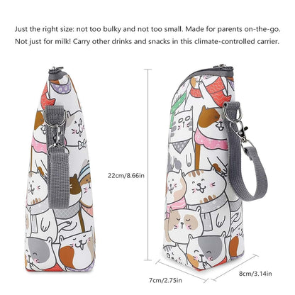 JUSEELEN Milk Bottle Storage Bag Feeding Bottle Organizer with Efficient Temperature Retention for Parents Travel