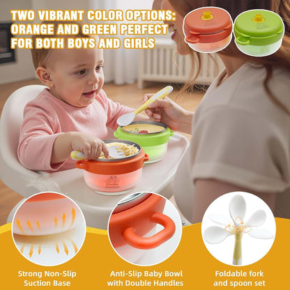 NY Urban Essentials Baby Bowl with Suction and Color Changing Features