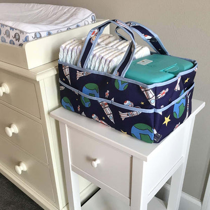 effe bebe Baby Diaper Caddy Organizer - Nursery Storage Bin for Boys and Girls - Car Traveling Organizer -Removable (photo 2)