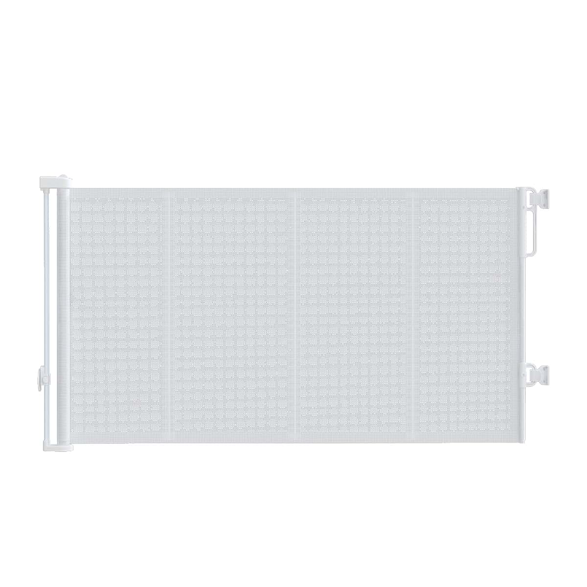 Retractable Baby Gate for Indoor and Outdoor, 120 Inch Extra Wide Mesh Safety Gate, 42 Inch Tall