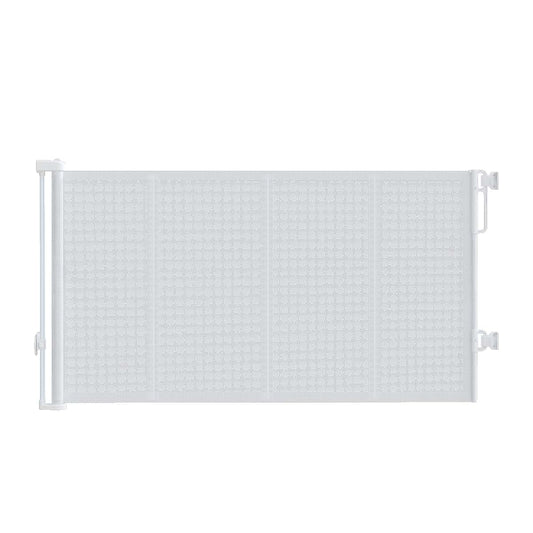 Retractable Baby Gate for Indoor and Outdoor, 120 Inch Extra Wide Mesh Safety Gate, 42 Inch Tall