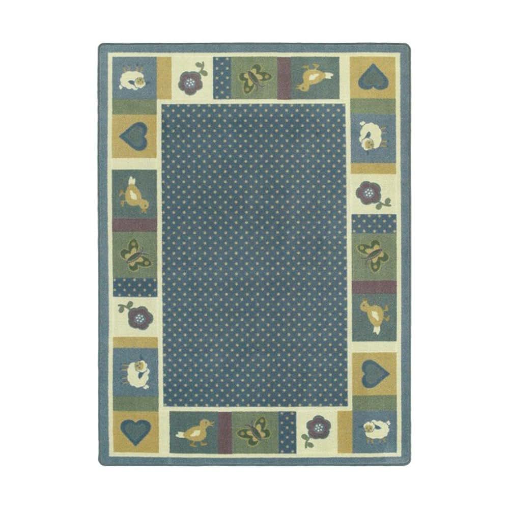 Joy Carpets Kid Essentials Seeing Spots Rug for Infants & Toddlers, 3'10" x 5'4"