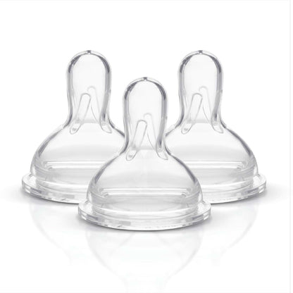 Medela Slow Flow Spare Nipples, 3 Pack, Compatible with Medela Bottles