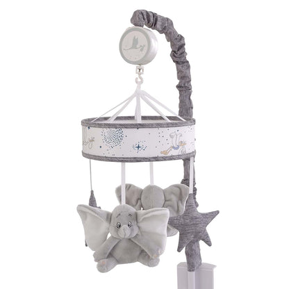 Dumbo Musical Mobile for Cribs - Light Blue, Gray, White