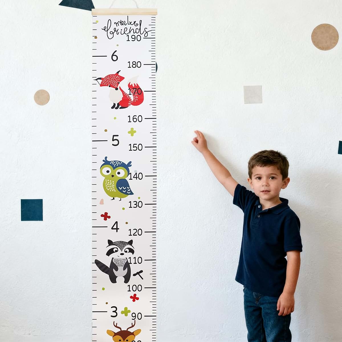 Vyooxcy Height Chart for Kids, Wall Hanging Growth Measurement Ruler
