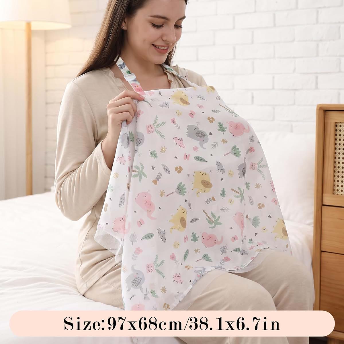 Susade Muslin Nursing Cover for Breastfeeding with Breathable Arched Neckline (photo 2)
