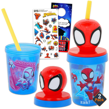 Officially Licensed Components Spidey Sippy Cups 2 Pack