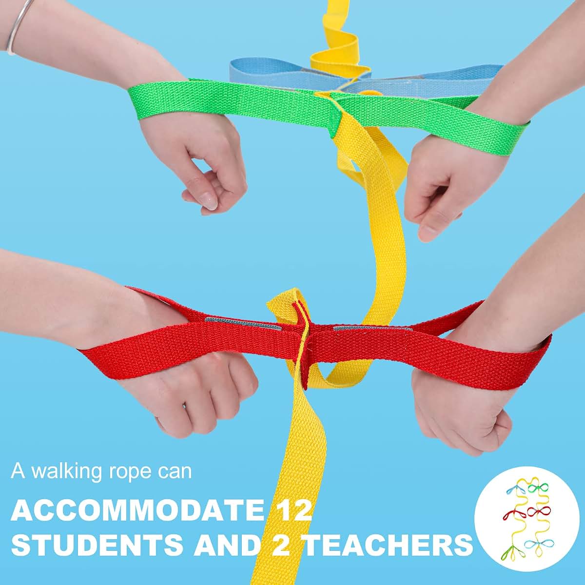 Shappy Preschool Walking Rope for Group Line Up Management