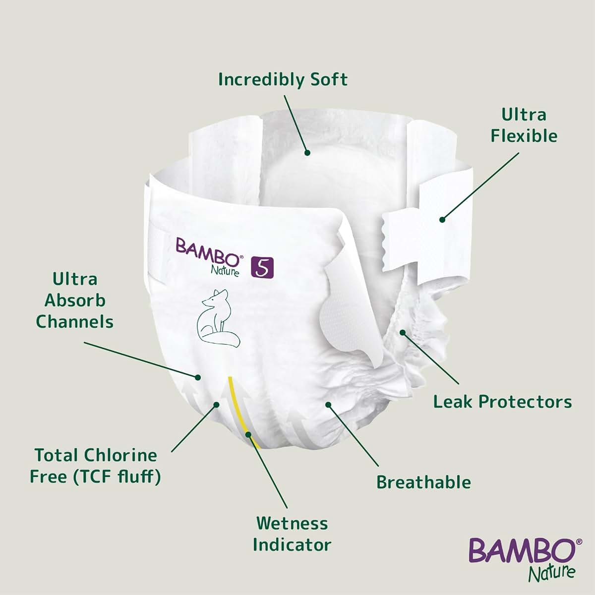 Bambo Nature Size 5 Disposable Baby Diapers