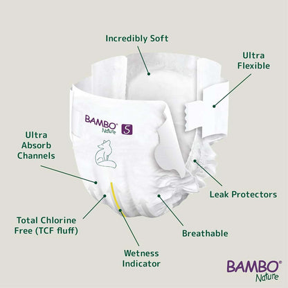Bambo Nature Size 5 Disposable Baby Diapers