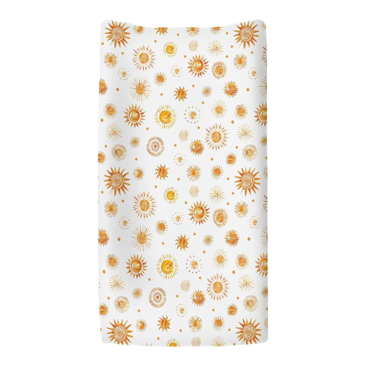 Watercolor Boho Sun Totem Changing Pad Covers for Nursery