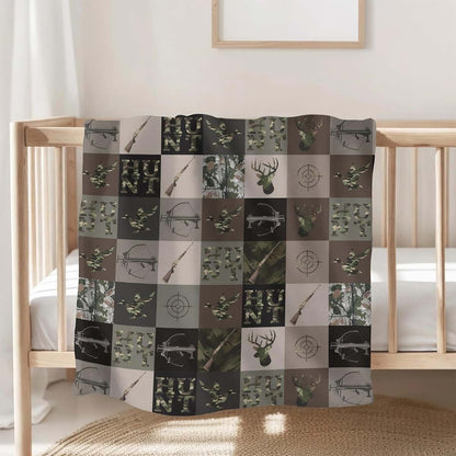 Selgkds Camouflage Hunting Patchwork Baby Blanket (photo 2)
