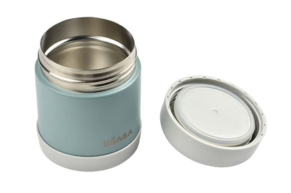 Béaba Stainless Steel Insulated Food Jar 10 Oz - Eucalyptus