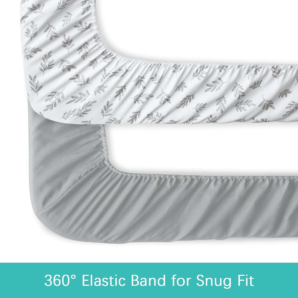Baby Bassinet Sheets 4 Pack Fitted Microfiber Mattress Covers
