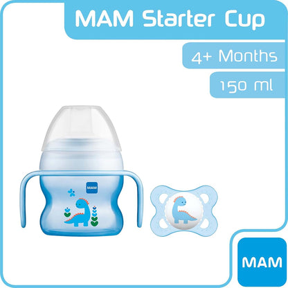 MAM Starter Cup Soother, 150 ml, Blue