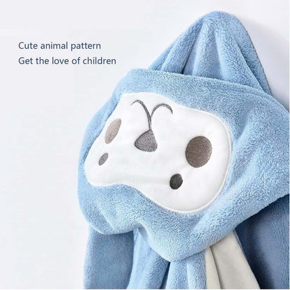 YEBON Kids Hooded Towel Soft Absorbent Bath Towel with Cute Frog Design for Babie, Toddler, Infant Perfect Shower Gifts (photo 4)