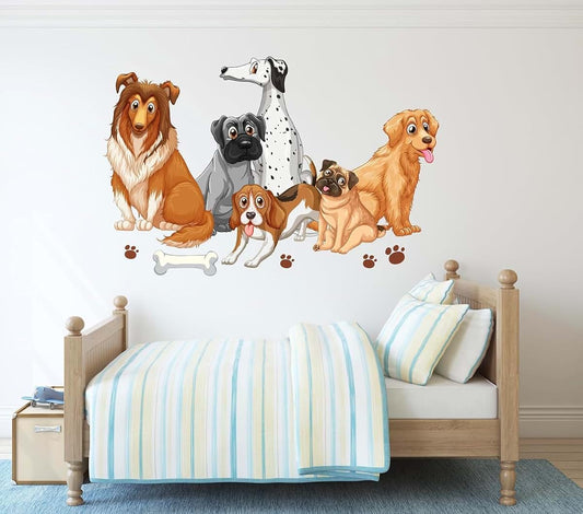 Puppy Pet Wall Decal Vinyl 36" W x 24" H